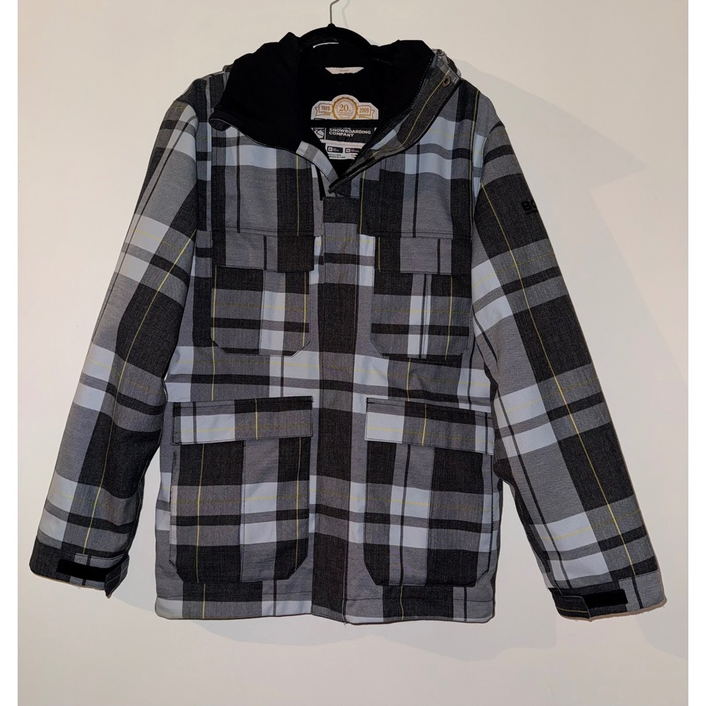 Bonfire‎ Snowboarding Company Baker Jacket Mens Medium Plaid 20th Anniversary